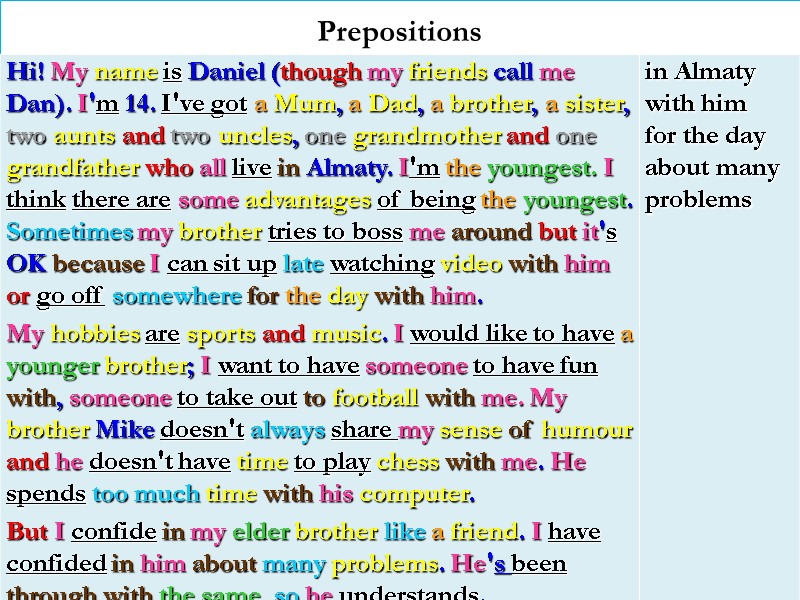Prepositions